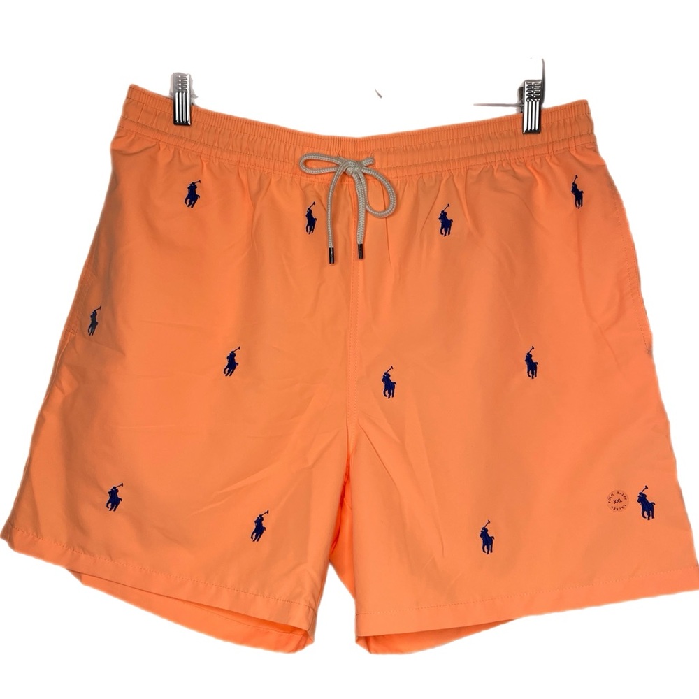 NEW Polo Ralph Lauren Swim Trunks All Over Pony Sz XXL